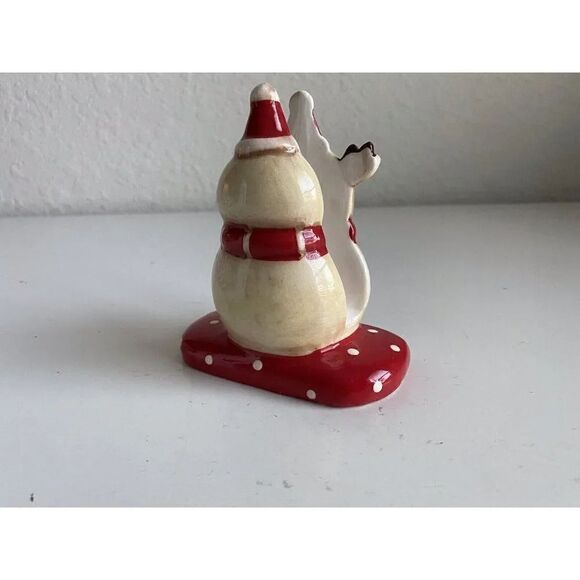 Johanna Parker Christmas Reindeer Ceramic Napkin Holder Holiday NEW - Picture 7 of 14